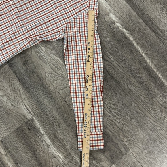 State & Liberty Performance Button Up Shirt Mens Medium Multicolor Plaid Stretch - Picture 8 of 9